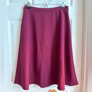 J Crew Maroon Swing Skirt